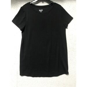 Ingrid & Isabel Maternity Women's Cap Sleeve Pullover T Shirt Black Size XXL